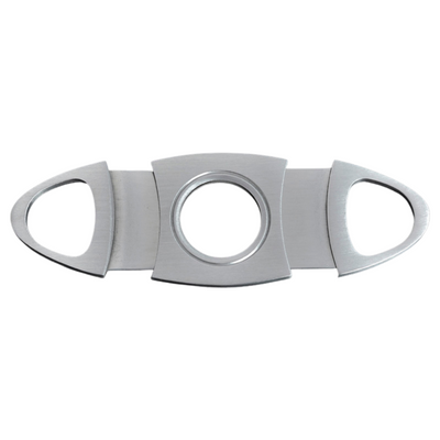 Silver Two Finger 56 Ring Gauge Cigar Cutter Boxed