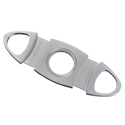 Silver Two Finger 56 Ring Gauge Cigar Cutter Boxed