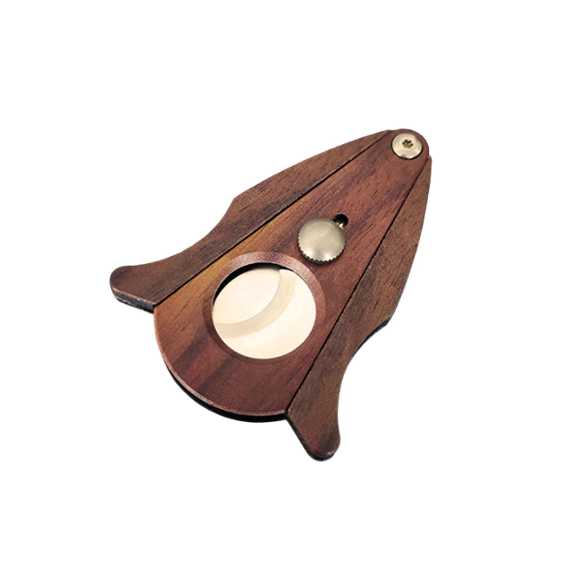 Wood And Stainless Steel 56 Ring Gaugel Cigar Cutter With Cut And Lock System Cigar Cutter Clinks Australia 