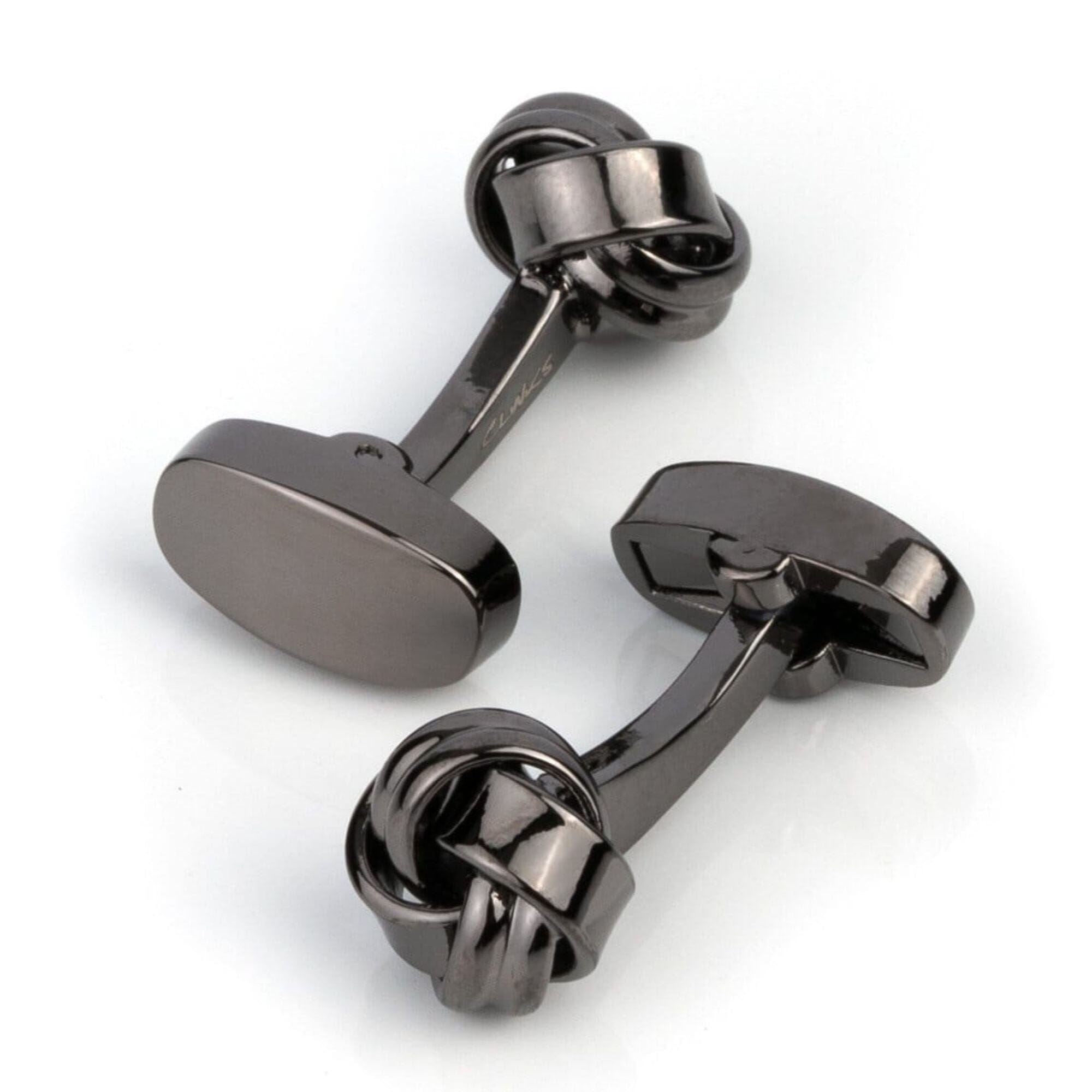 Gunmetal Knot Cufflinks Classic & Modern Cufflinks Clinks Australia 