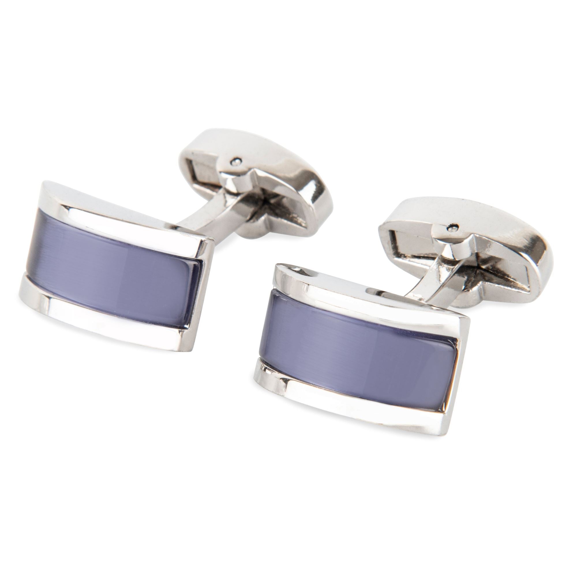 Mauve Cateye Cufflinks Classic & Modern Cufflinks Clinks Australia 
