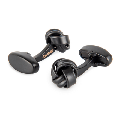 Matte Black Knot Cufflinks