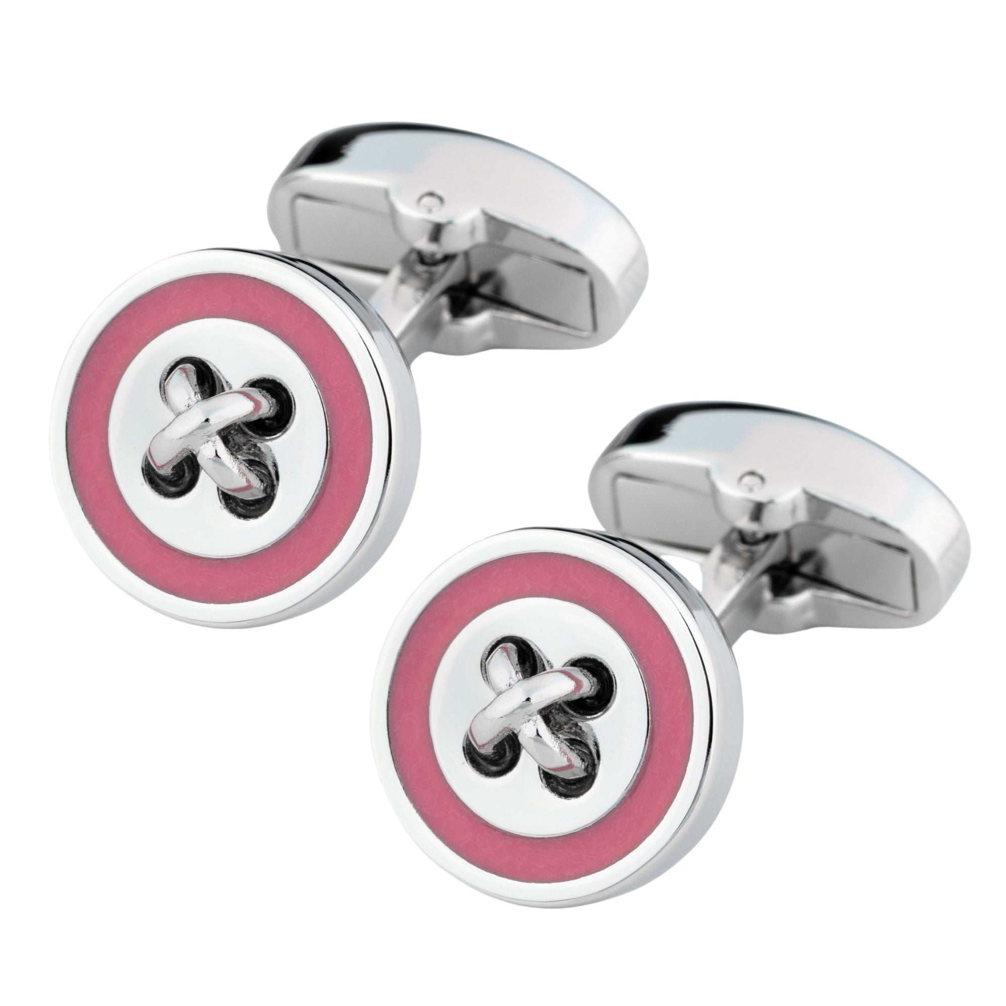 Pink Button Cufflinks Classic & Modern Cufflinks Clinks Australia 