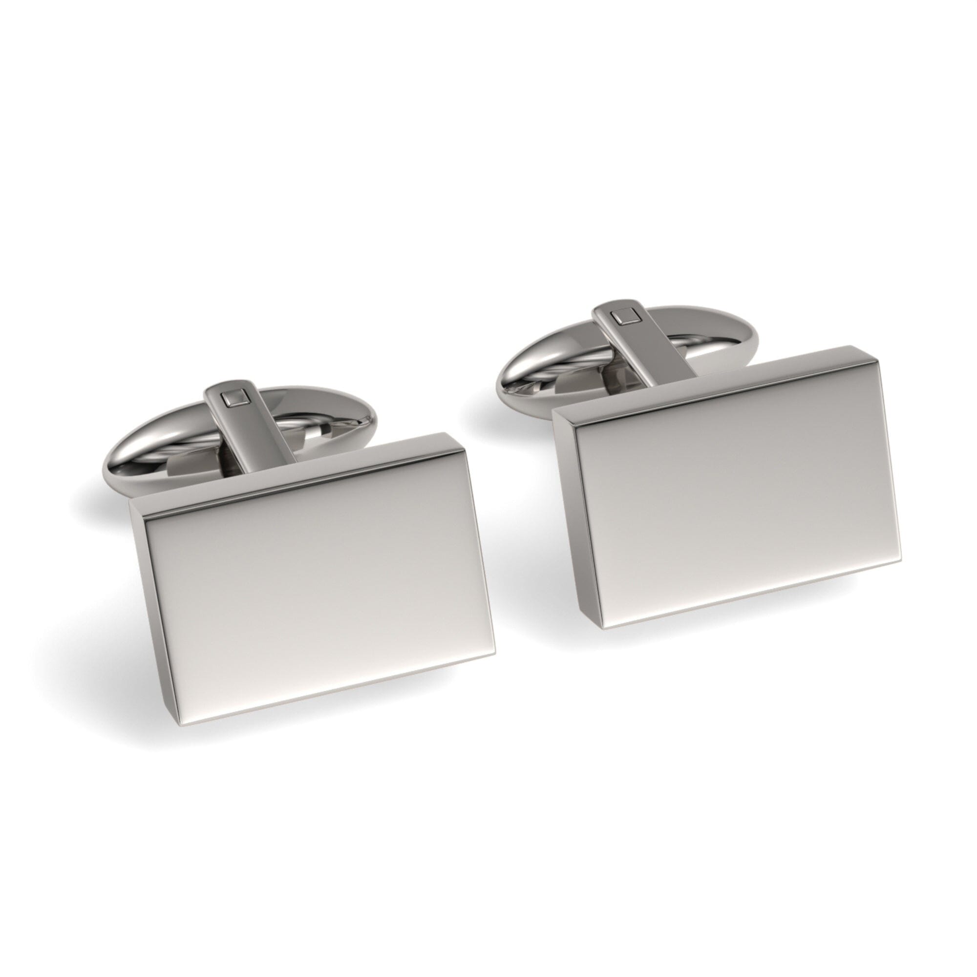 Engraved Words Custom Rectangle Cufflinks