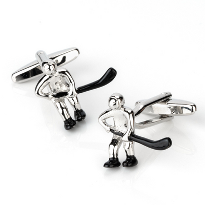 Ice Hockey Player Cufflinks