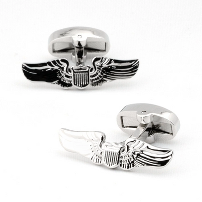 Pilot Wings Aviation Insignia Cufflinks