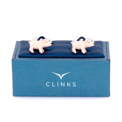 Pink Pig Cufflinks