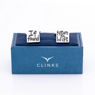 If found Return to Wife Cufflinks