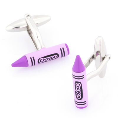 Purple Crayon Cufflinks