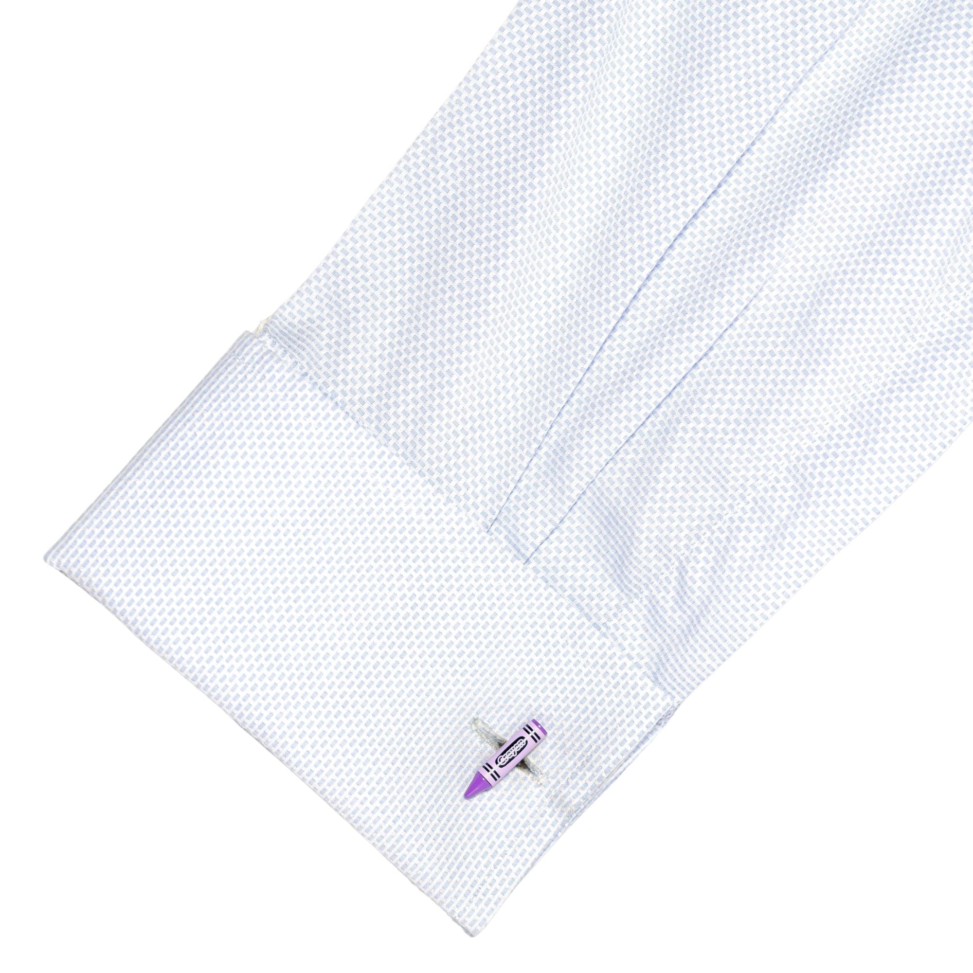 Purple Crayon Cufflinks Novelty Cufflinks Clinks Australia 