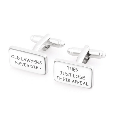 Old Lawyers Never Die Cufflinks