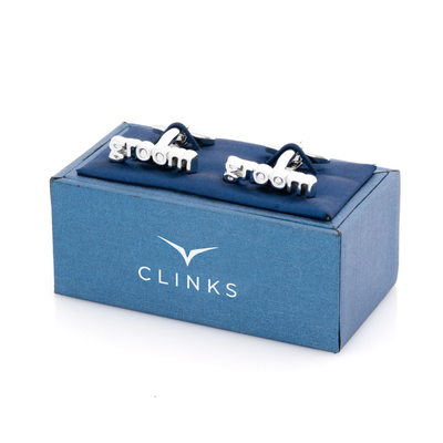 Groom cut-out style Wedding Cufflinks