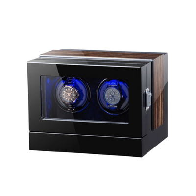 Sydney Watch Winder Box for 2 Watches in Black