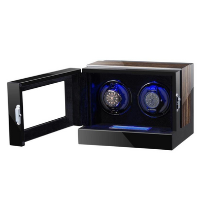 Sydney Watch Winder Box for 2 Watches in Black