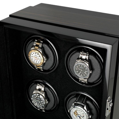 Sydney Watch Winder Box for 4 Watches in Black