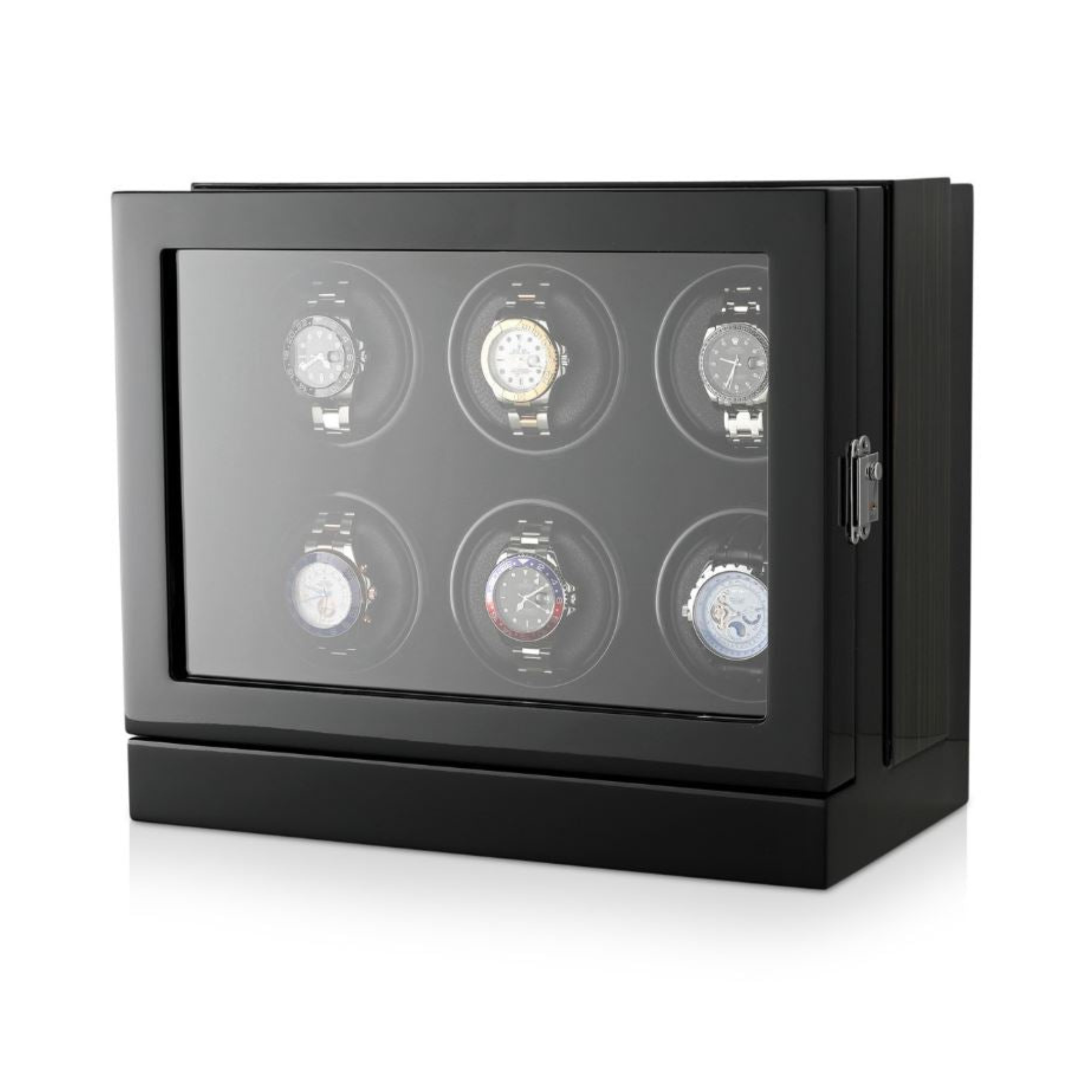 Sydney Watch Winder Box for 6 Watches in Black