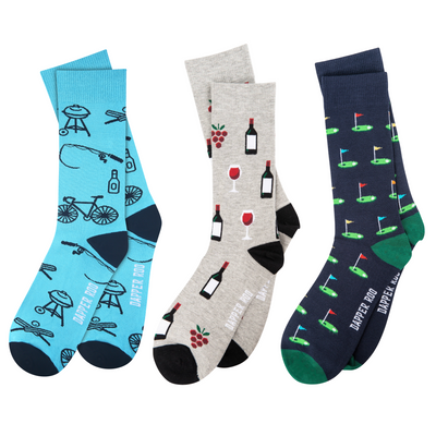 Dad Golf Socks Gift Set