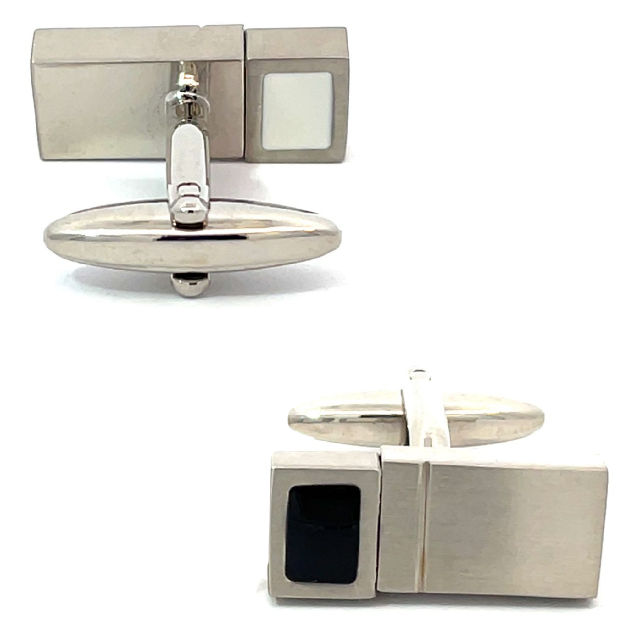With a Twist Cufflinks - Black & White