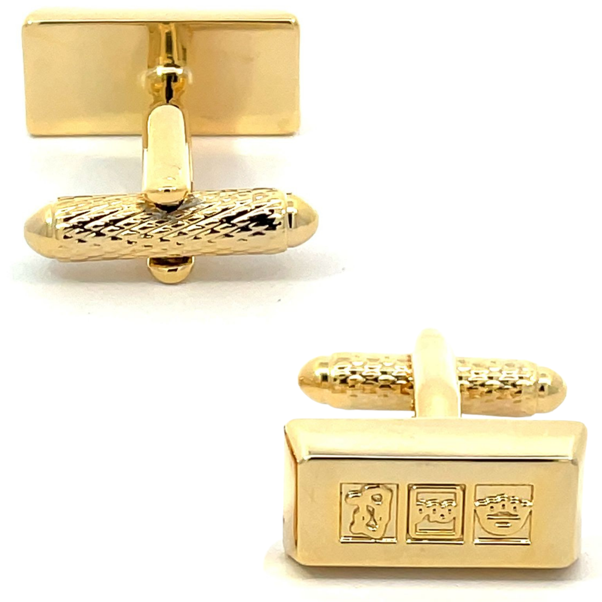 Gold Ingot Cufflinks