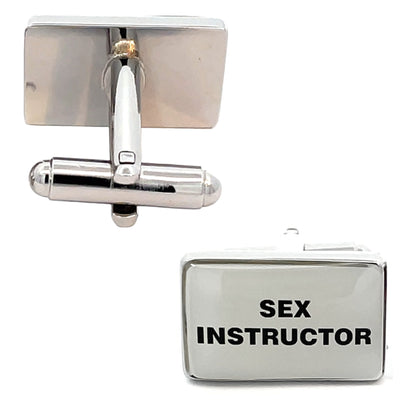 Naughty Slogan Cufflinks