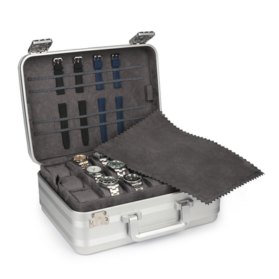 36 Slot Aluminium Watch Travel Case with Lock