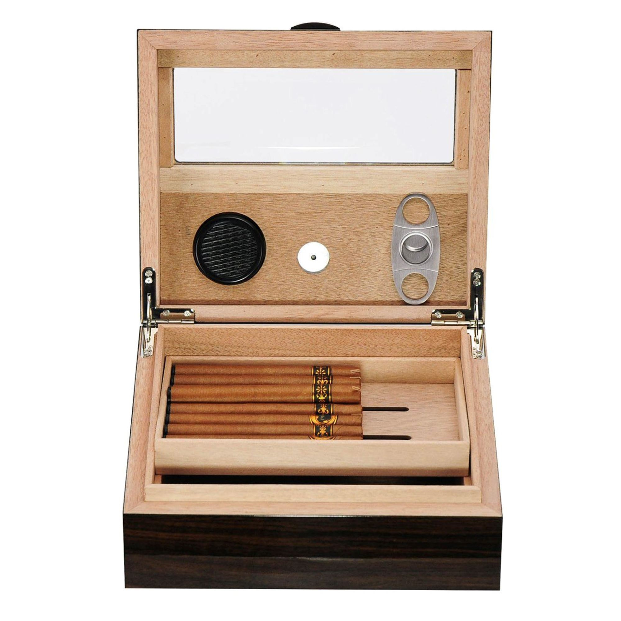 Seconds - 50 CT Walnut Cigar Humidor Wooden Cabinet for Cigars (A)