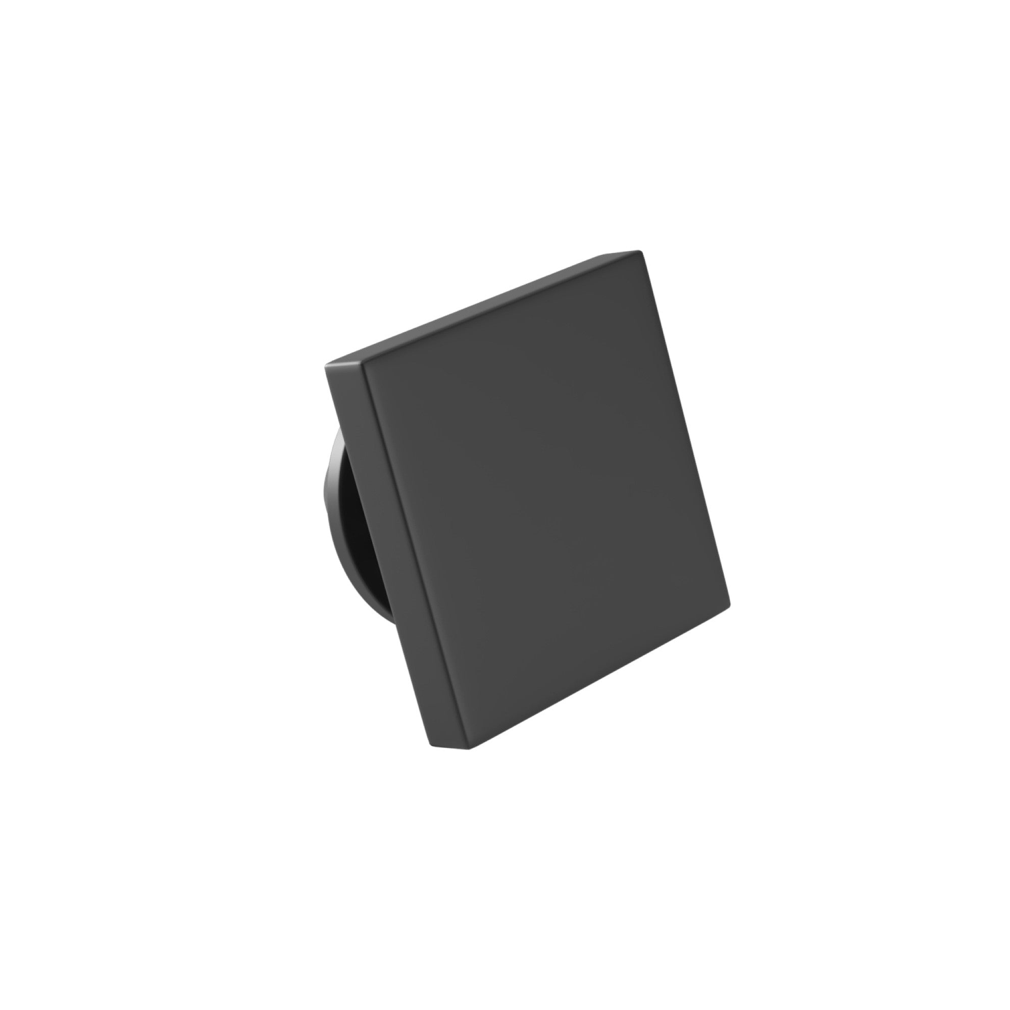 Square Brushed Black Engravable Lapel Pin