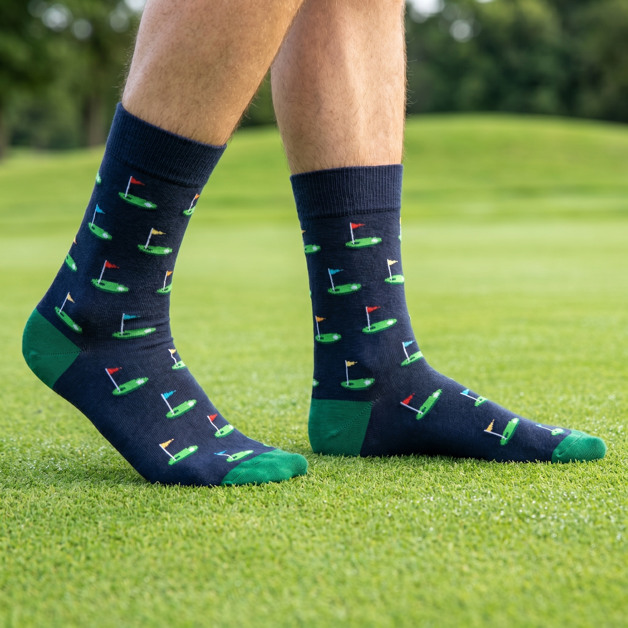 Tee off Golf Bamboo Socks by Dapper Roo lifestyle image - Nano Banana Pro #2