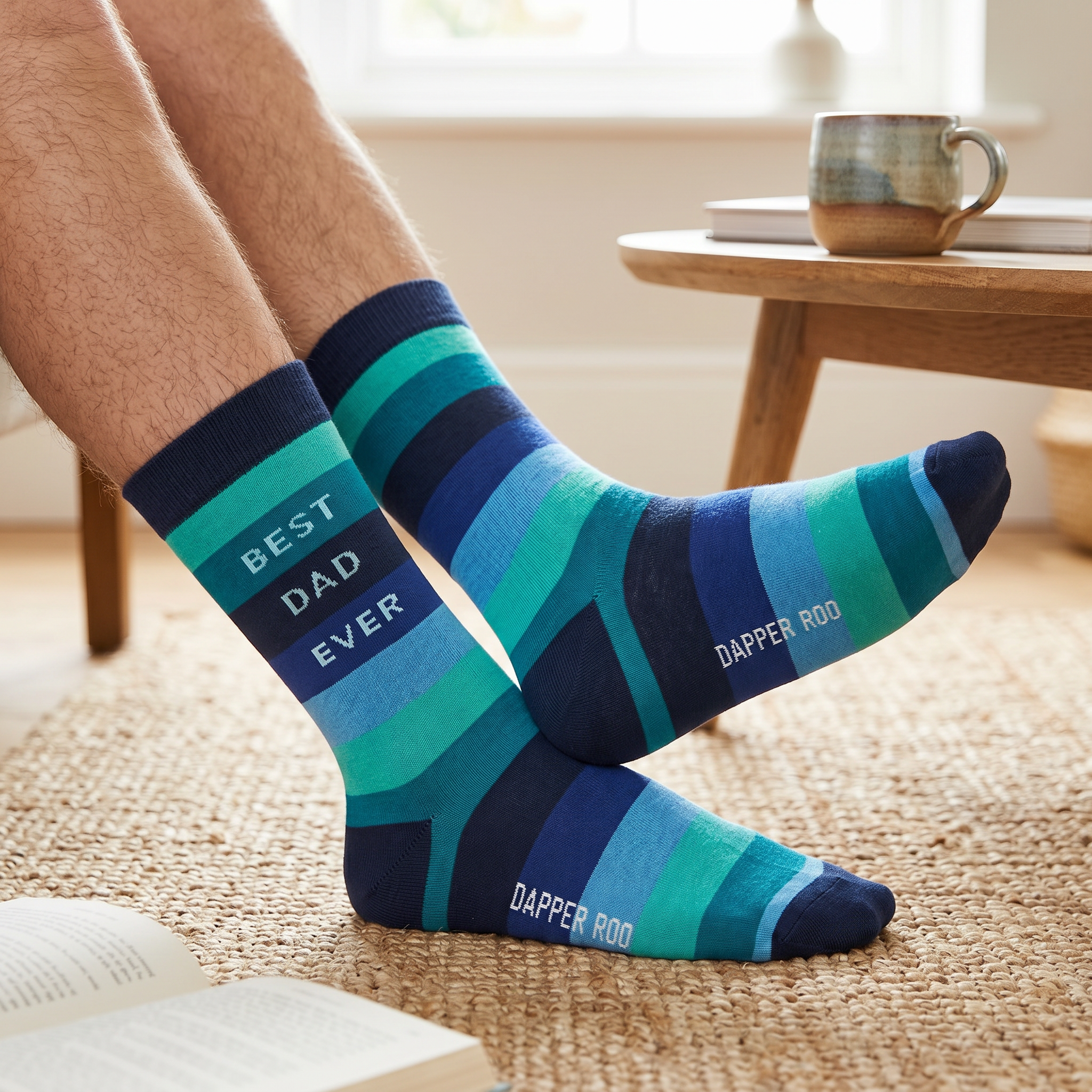Best Dad Ever Bamboo Socks by Dapper Roo lifestyle image
