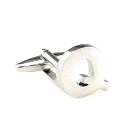 Silver Cut Out Initial Letter Cufflinks Classic & Modern Cufflinks Clinks Australia 