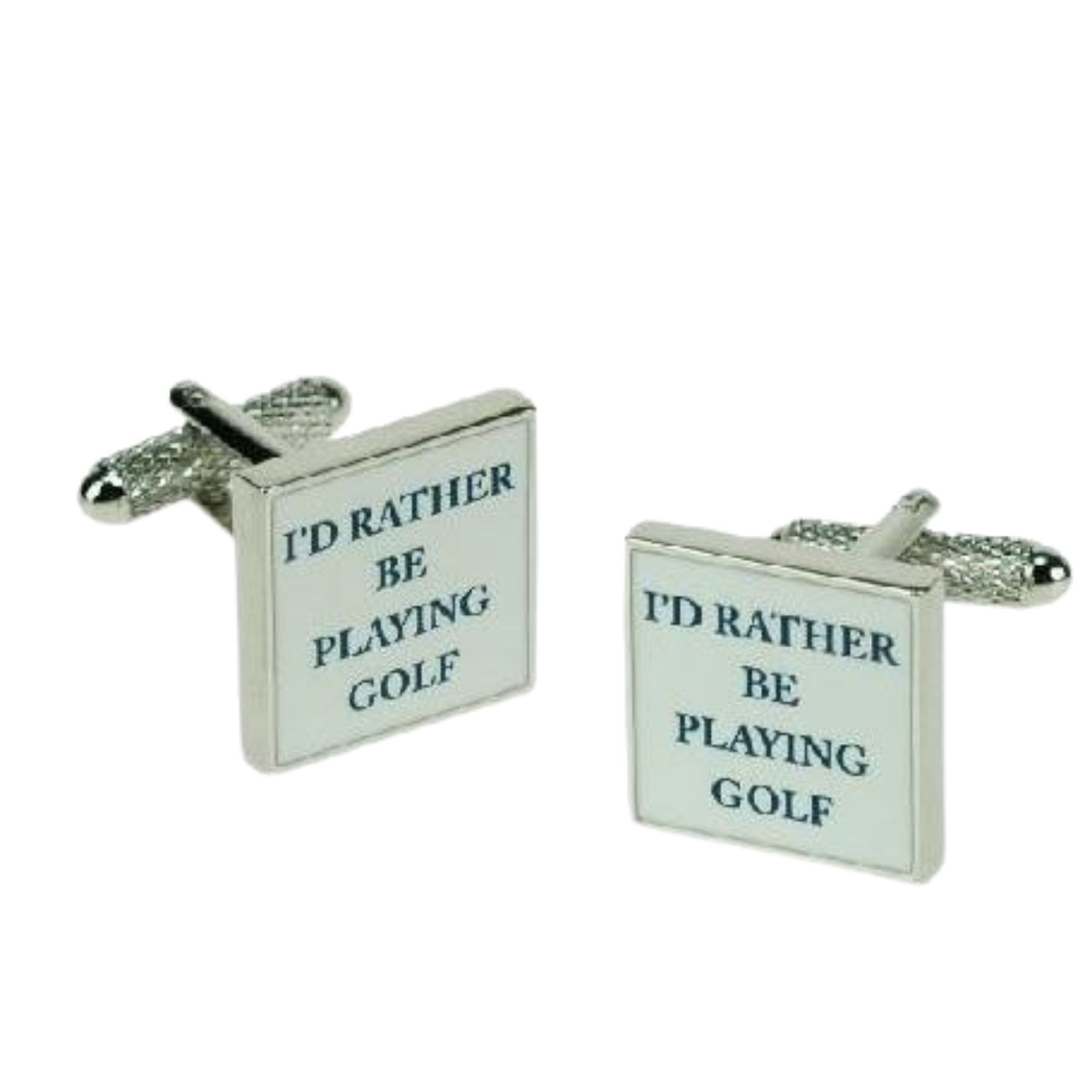I'd rather be Playing Golf Cufflinks