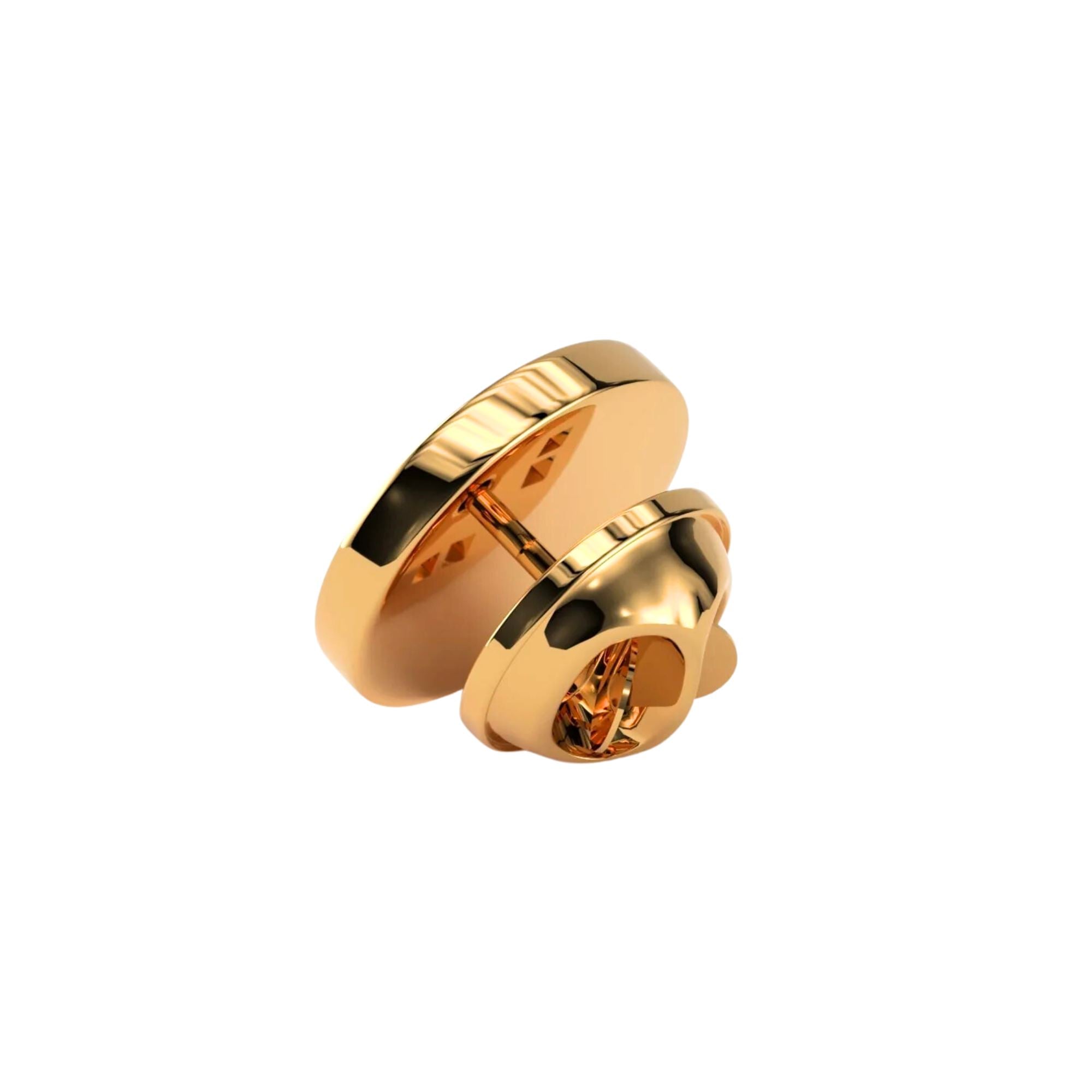 Round Gold Engravable Lapel Pin Lapel Pin Clinks 