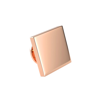 Square Rose Gold Engravable Lapel Pin