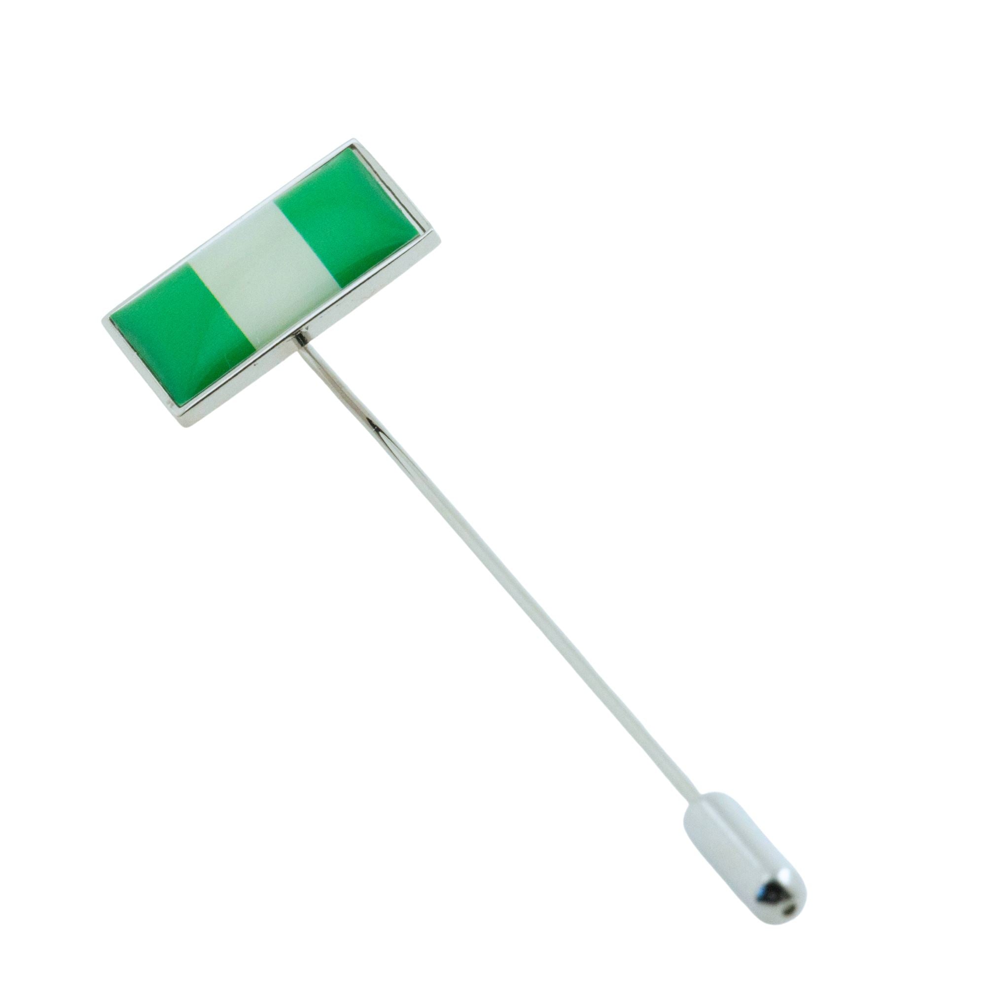 Flag of Nigeria Stick Pin Lapel Pin Clinks 