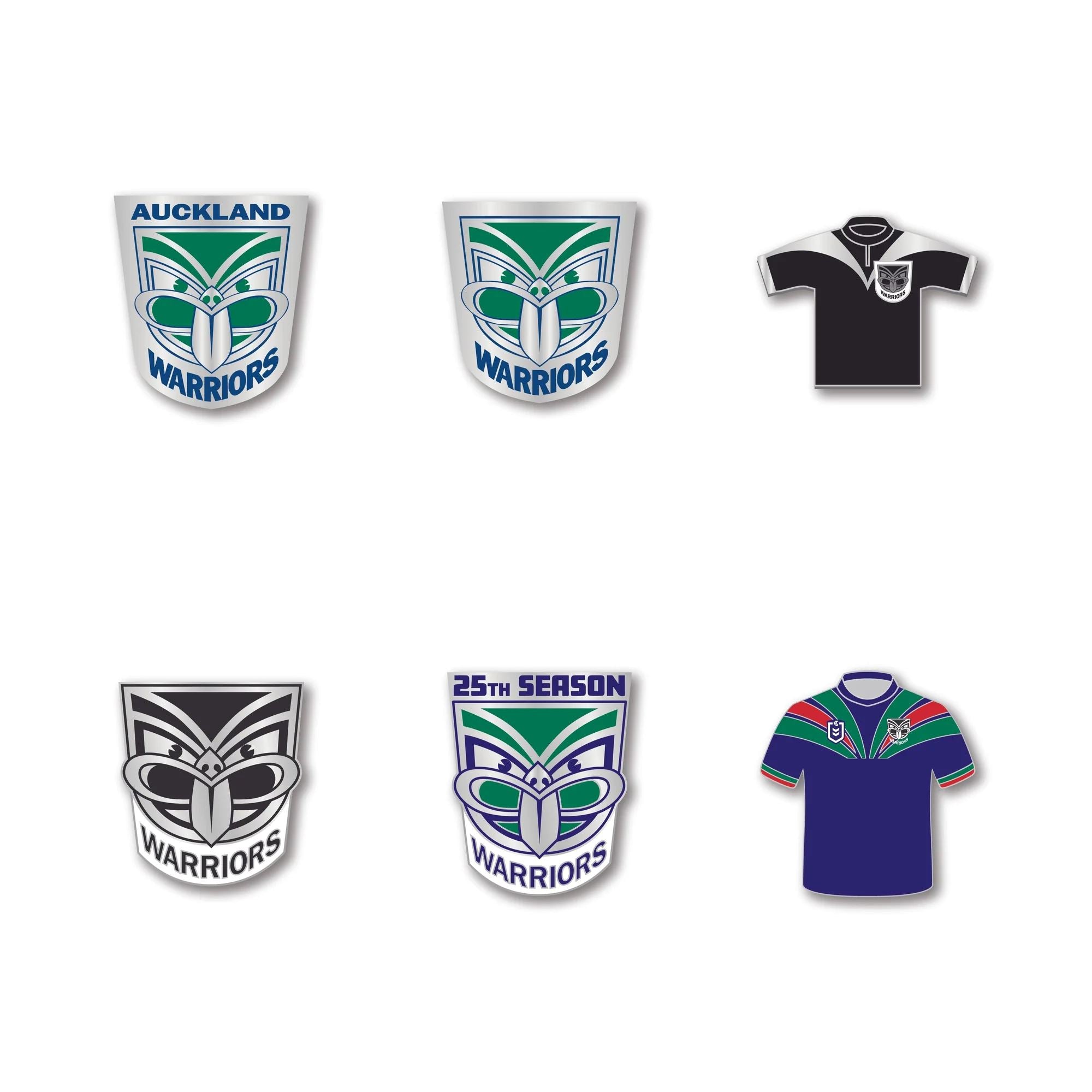 New Zealand Warriors Logo NRL Pin Set Lapel Pin Clinks Default 