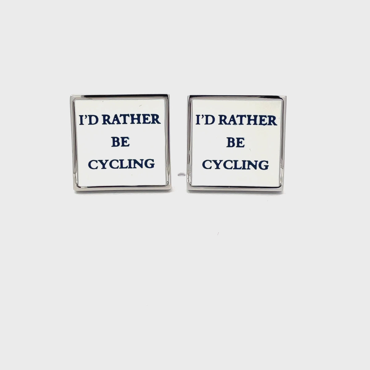 I'd Rather Be Cycling Cufflinks