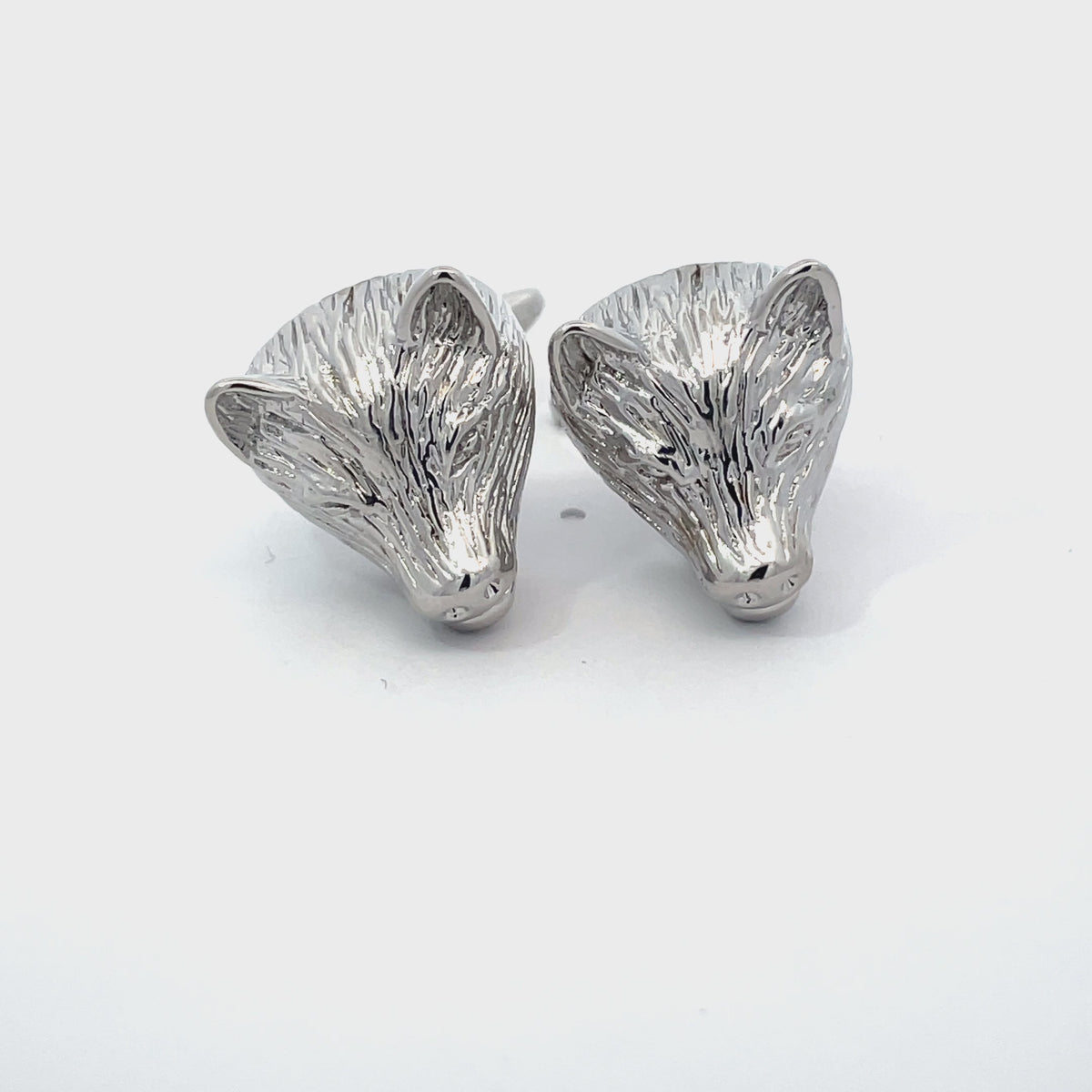 Boar Pig Head Cufflinks