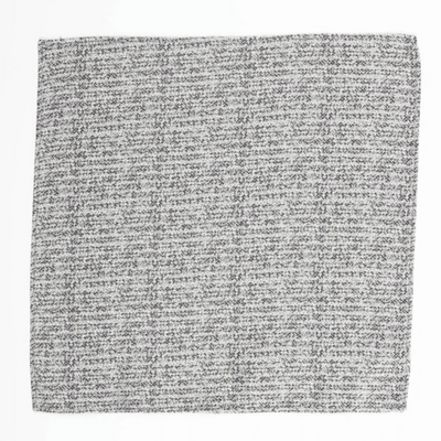 Silver Textured Pocket Square