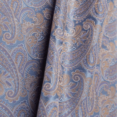 Blue/Lilac Paisley Pocket Square