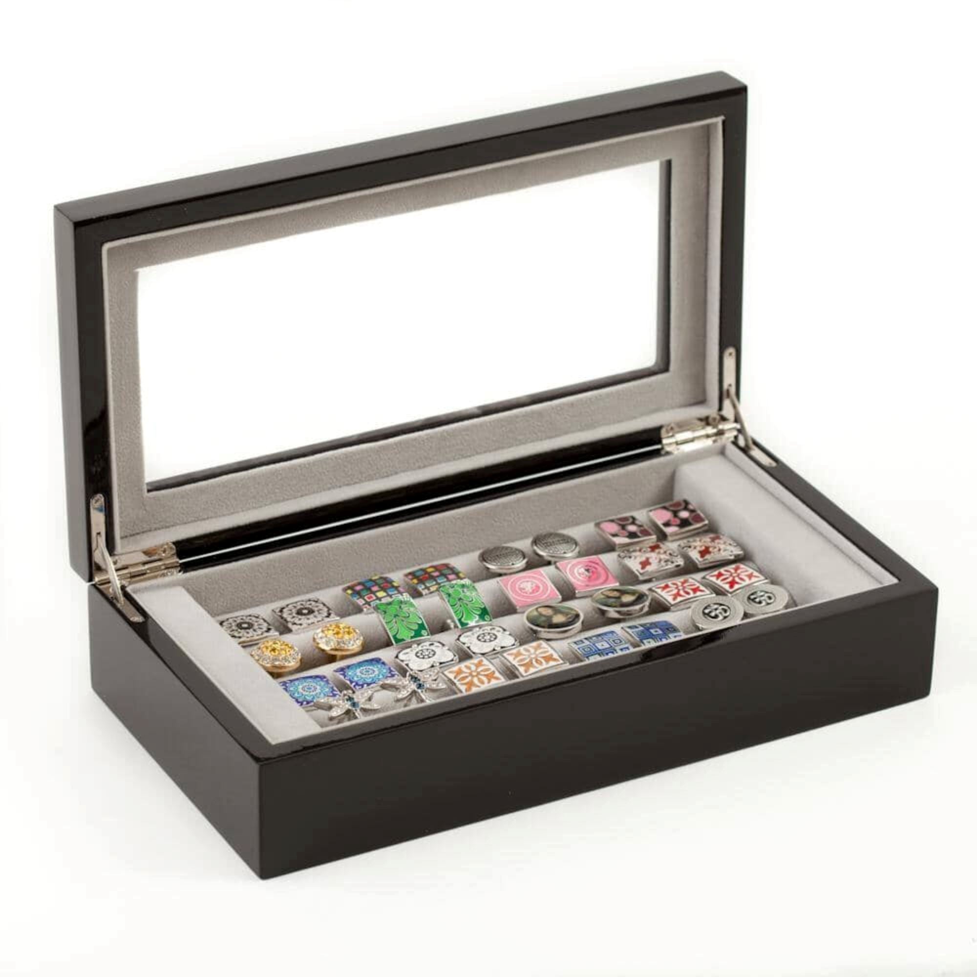 Seconds - 20 Pair Black Cufflink Box Seconds Clinks Australia 