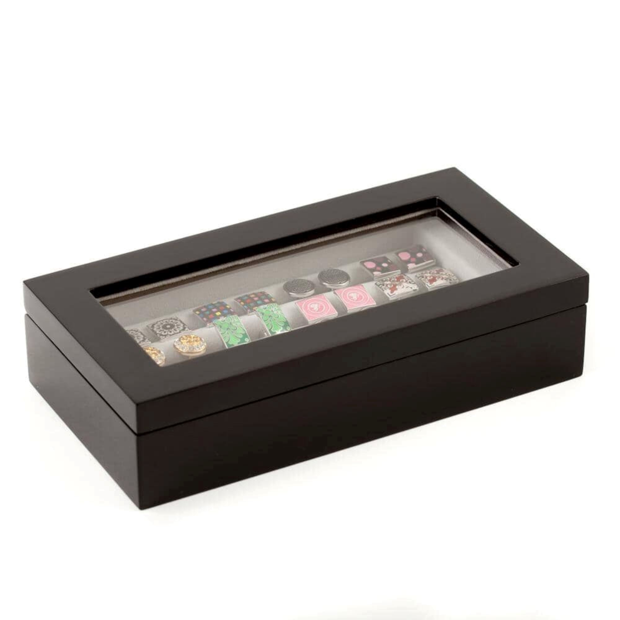 Seconds - 20 Pair Black Cufflink Box Seconds Clinks Australia 