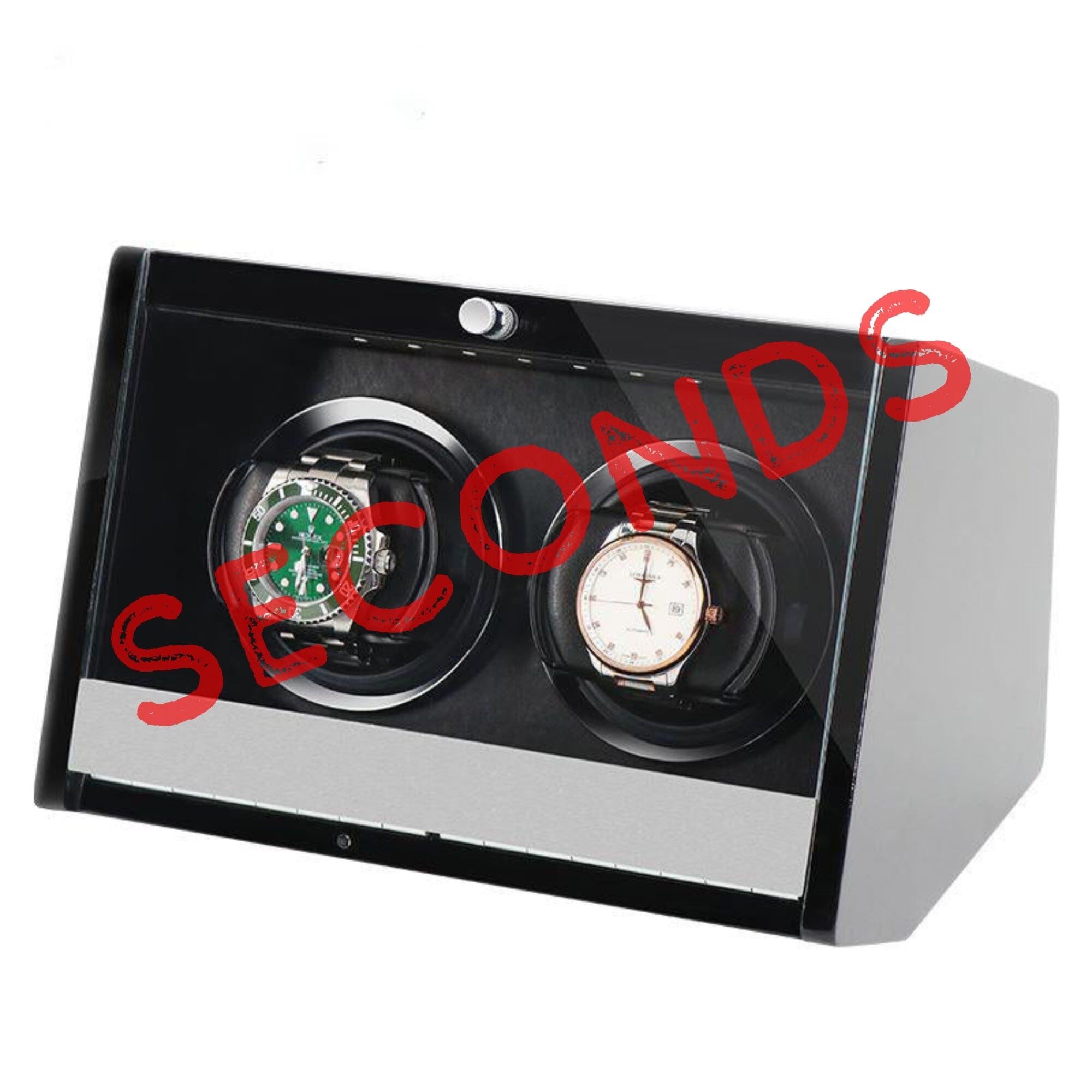 Seconds - Theodore Watch Winder for 2 Black (a) Seconds Clinks 