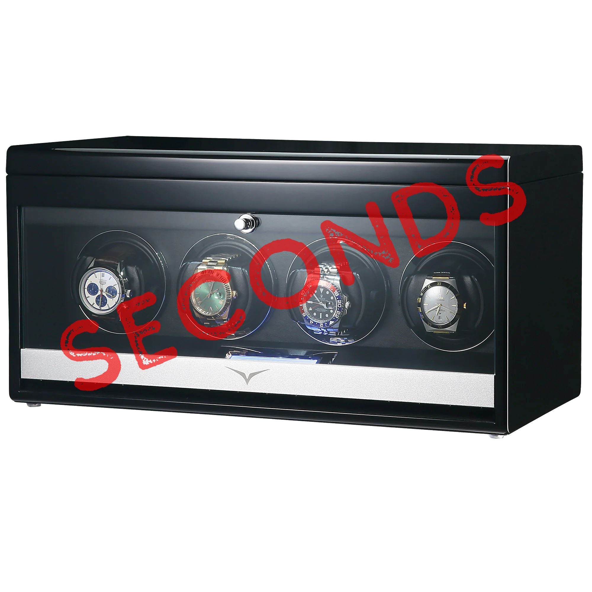 Seconds - Vancouver Watch Winder for 4 Black Seconds Clinks 