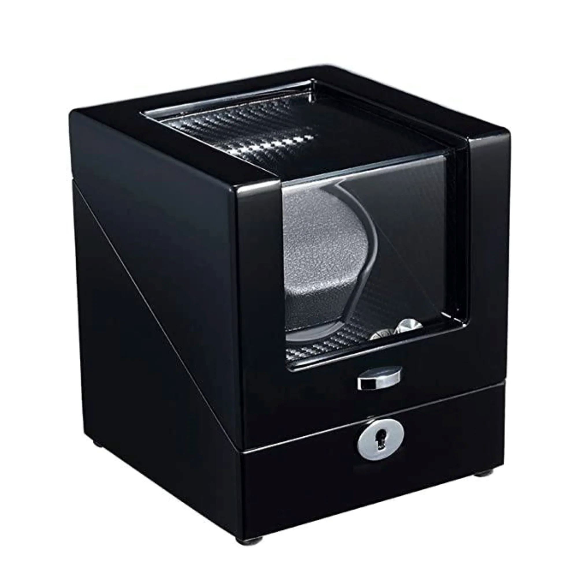 Seconds - Waratah Watch Winder Box for 1 Watch in Black (d) Seconds Clinks 