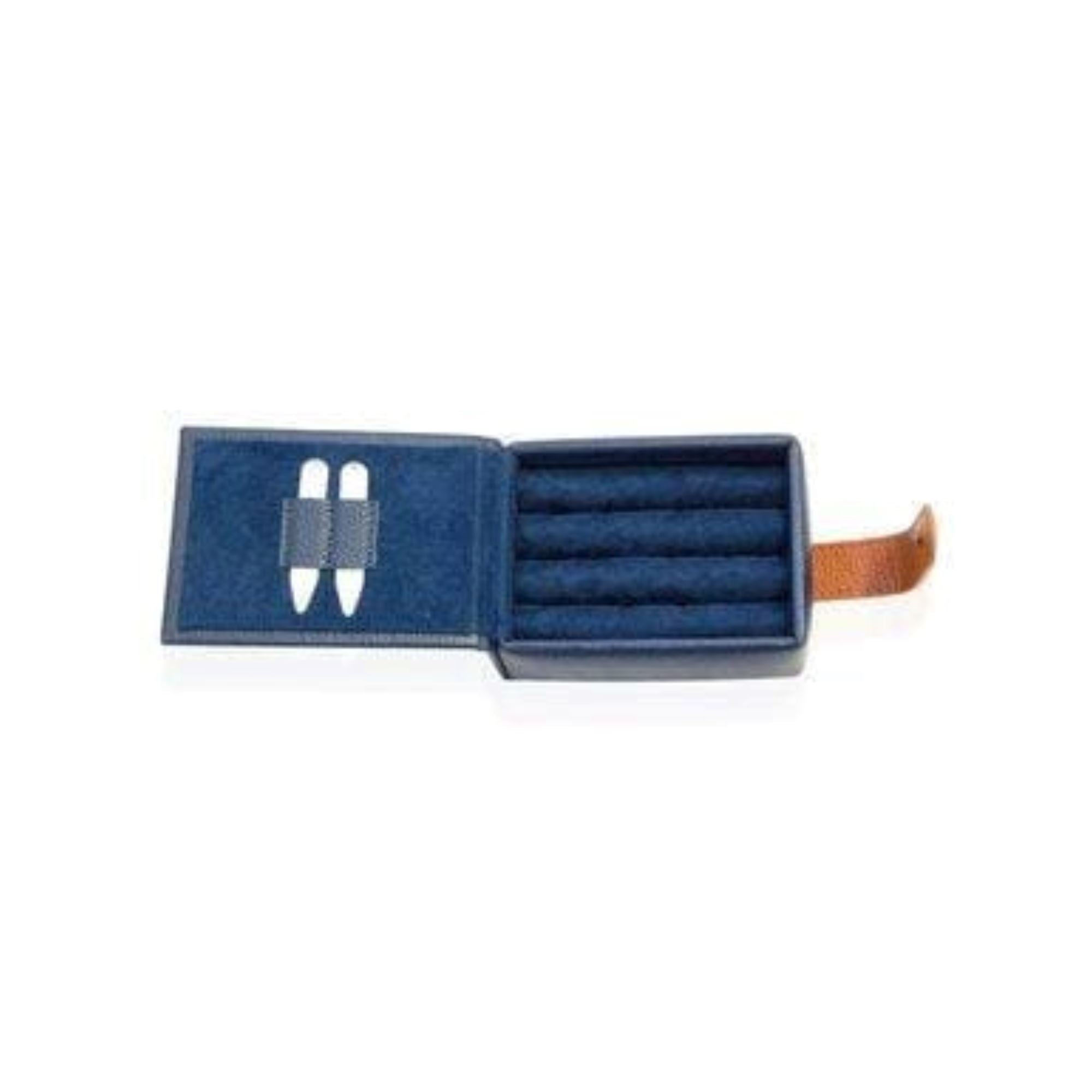 Seconds - Real Leather Cufflink Wallet - Blue Seconds Clinks 