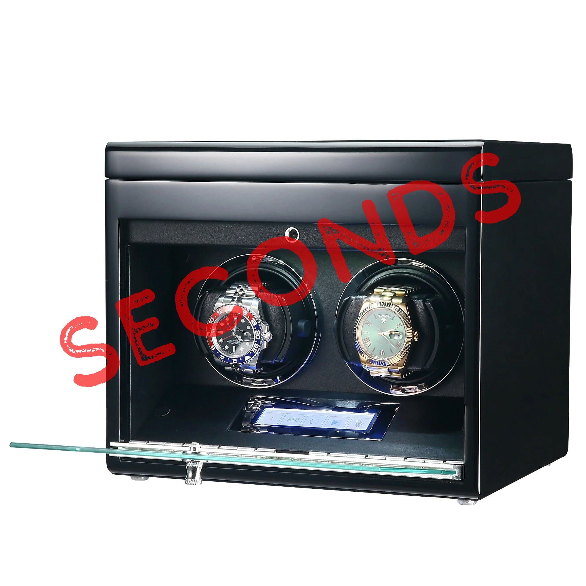 Seconds - Vancouver Watch Winder for 2 Black Seconds Clinks 
