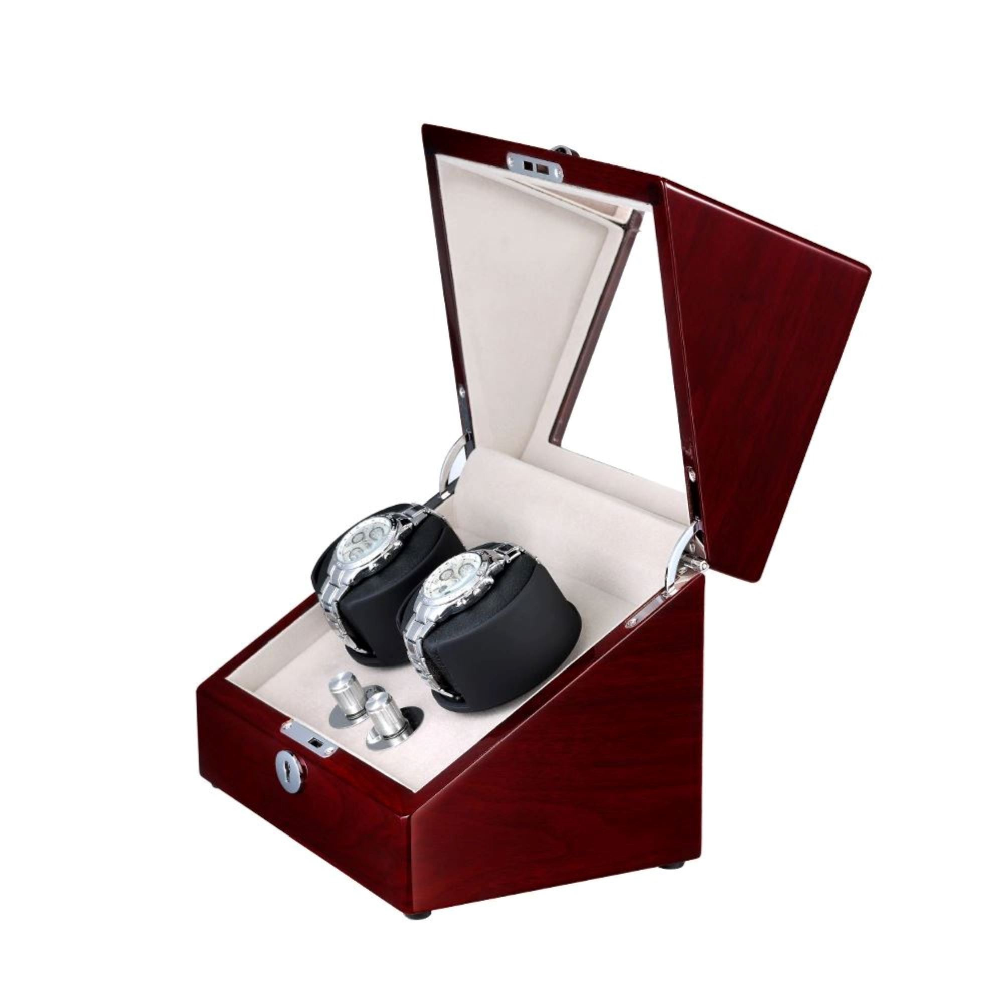 Seconds - Waratah Mahogany Watch Winder Box for 2 Watches (A)