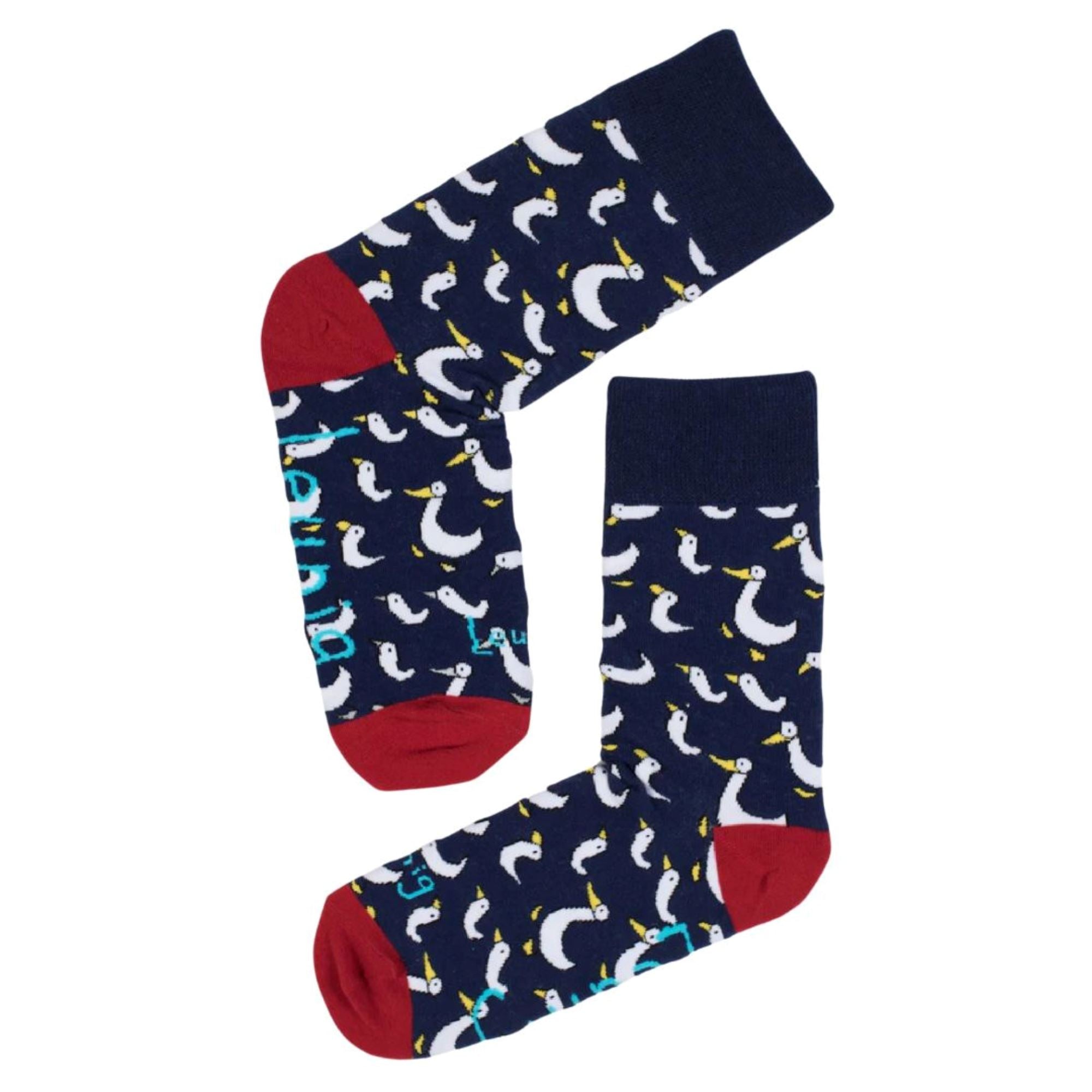 Leunig Duck Socks Navy Socks Leunig for James Harper 