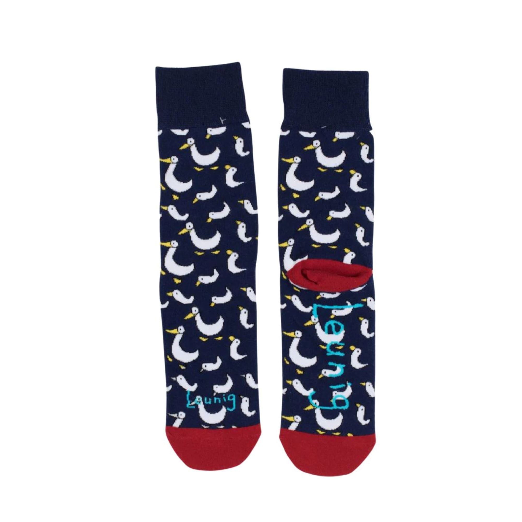 Leunig Duck Socks Navy Socks Leunig for James Harper 