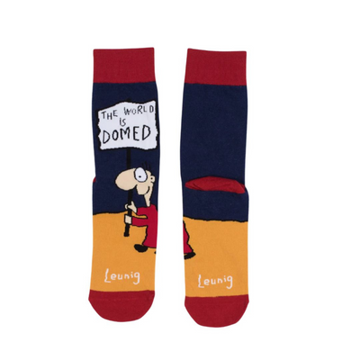 Leunig Domed Socks Orange